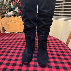 Black Suede Women's Boots